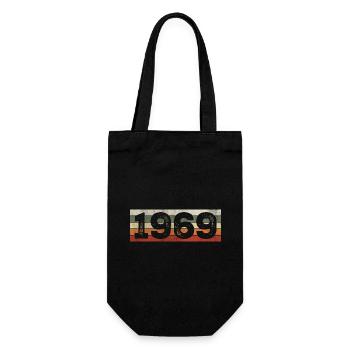 Jahrgang 1969 Retro 1969 Geburtstagsgeschenk - Geschenkbeutel für Flaschen - Schwarz - Vorne