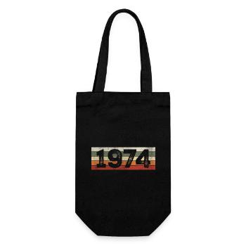 Millésime 1974 Cadeau D’anniversaire Rétro 1974 - Sac à bouteille - noir - Devant