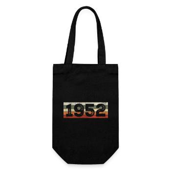 Millésime 1952 Cadeau D’anniversaire Rétro 1952 - Sac à bouteille - noir - Devant