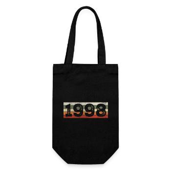Vintage 1998 Retro Birthday Gift 1998 - Gift Bag for Bottles - black - Front