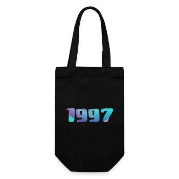 Birthday Gift 1997 Vintage 1997 Retro 1997 - Gift Bag for Bottles - black - Front
