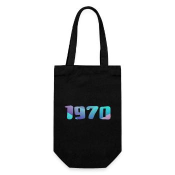 1970er Jahre Geburtstagsgeschenk Vintage 1970er Retro 1970er Jahre - Geschenkbeutel für Flaschen - Schwarz - Vorne