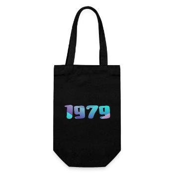 1979 Geburtstagsgeschenk Vintage 1979 Retro 1979 - Geschenkbeutel für Flaschen - Schwarz - Vorne