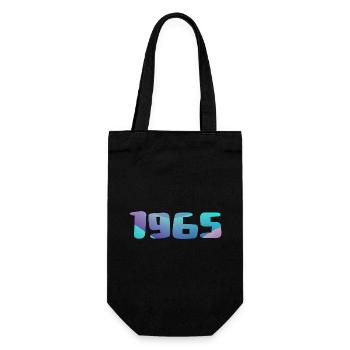 Cadeau Anniversaire 1965 Millésime 1965 Rétro 1965 - Sac à bouteille - noir - Devant
