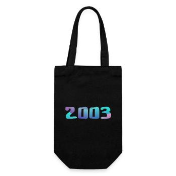 Geburtstagsgeschenk 2003 Jahrgang 2003 Retro 2003 - Geschenkbeutel für Flaschen - Schwarz - Vorne