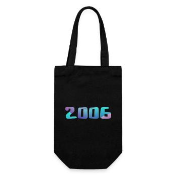 Birthday Gift 2006 Vintage 2006 Retro 2006 - Gift Bag for Bottles - black - Front