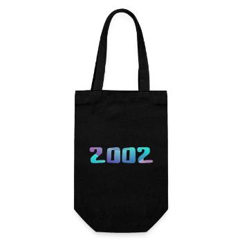 Geburtstagsgeschenk 2002 Jahrgang 2002 Retro 2002 - Geschenkbeutel für Flaschen - Schwarz - Vorne