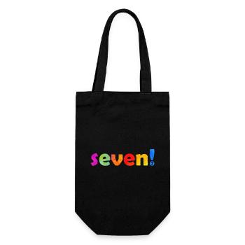 SIEBEN 7 JAHRE 7. GEBURTSTAG - Geschenkbeutel für Flaschen - Schwarz - Vorne