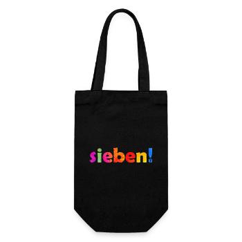 SIEBEN 7 JAHRE JUNGE 7. GEBURTSTAG - Geschenkbeutel für Flaschen - Schwarz - Vorne