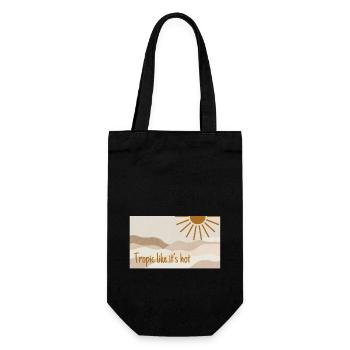 tropic like it's hot - Geschenkbeutel für Flaschen - Schwarz - Vorne