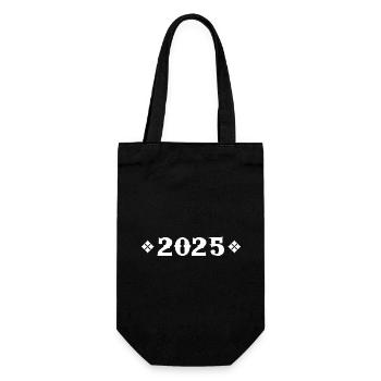 2025 - Geburtstagsgeschenk 2025 Cassique - Geschenkbeutel für Flaschen - Schwarz - Vorne