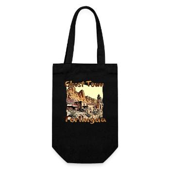 USA Vacation in Texas: Terlingua Ghost Town - Gift Bag for Bottles - black - Front