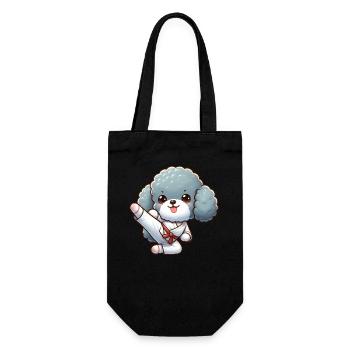 Caniche Karaté High Kick Arts Martiaux Arts Martiaux - Sac à bouteille - noir - Devant