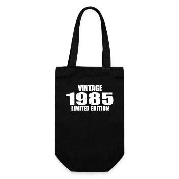 Vintage 1985 Geburtstag 1985 - Retro 1985 - Geschenkbeutel für Flaschen - Schwarz - Vorne