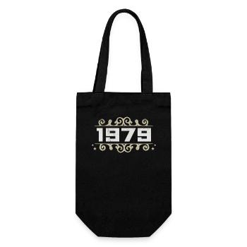 Vintage 1979 Retro Birthday 1979 Vintage 1979 - Gift Bag for Bottles - black - Front