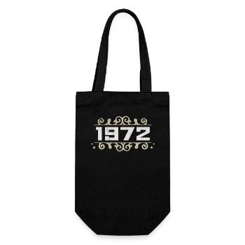 Millésime 1972 Rétro Anniversaire 1972 Millésime 1972 - Sac à bouteille - noir - Devant