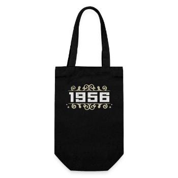 Millésime 1956 Rétro Anniversaire 1956 Millésime 1956 - Sac à bouteille - noir - Devant