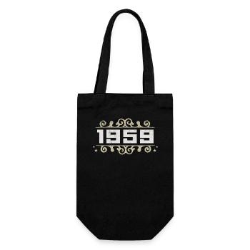 Millésime 1959 Rétro Anniversaire 1959 Millésime 1959 - Sac à bouteille - noir - Devant