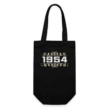 Millésime 1954 Rétro Anniversaire 1954 Millésime 1954 - Sac à bouteille - noir - Devant