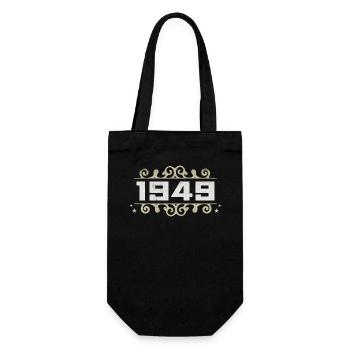 Vintage 1949 Retro Birthday 1949 Vintage 1949 - Gift Bag for Bottles - black - Front