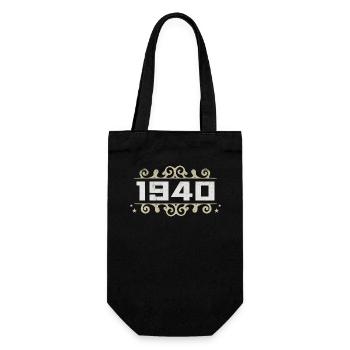 Vintage, années 1940, Rétro, Anniversaire, Années 1940, Vintage, années 1940 - Sac à bouteille - noir - Devant