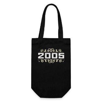 Millésime 2005 Rétro Anniversaire 2005 Millésime 2005 - Sac à bouteille - noir - Devant