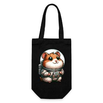 Hamster cochon d’Inde astronaute dans l’espace - Sac à bouteille - noir - Devant