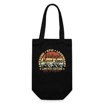 Mars 1989 Anniversaire, Cadeau d’anniversaire Mars 1989 - Sac à bouteille - noir - Devant