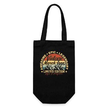 Mars 1995 Anniversaire, Cadeau d’anniversaire Mars 1995 - Sac à bouteille - noir - Devant