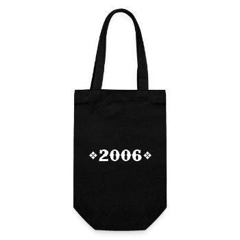 2006 - Klassisches Geburtstagsgeschenk 2006 - Geschenkbeutel für Flaschen - Schwarz - Vorne