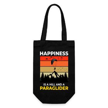 Gleitschirmpilot Gleitschirm Abenteuer Outdoor - Geschenkbeutel für Flaschen - Schwarz - Vorne