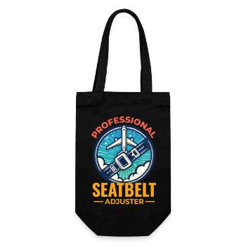 Flugbegleiter Flugbegleiter Flugbegleiterin Flugbegleiterin - Geschenkbeutel für Flaschen - Schwarz - Vorne