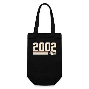 2002 Millésime 2002 Anniversaire 2002 Rétro 2002 - Sac à bouteille - noir - Devant