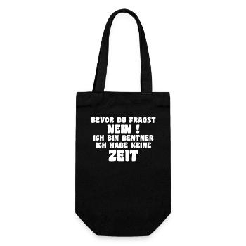 Je suis à la retraite, je n’ai pas de don de temps - Sac à bouteille - noir - Devant