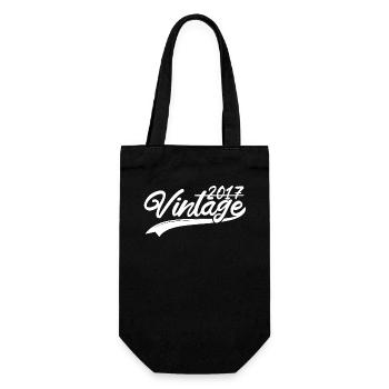 Vintage 2017 Birthday Gift 2017 - Gift Bag for Bottles - black - Front
