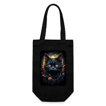 Carlos Klex the Black Cat - Gift Bag for Bottles - black - Front