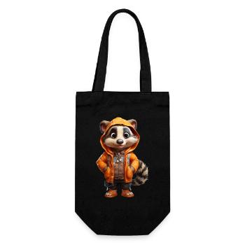 Florian the Badger - Gift Bag for Bottles - black - Front