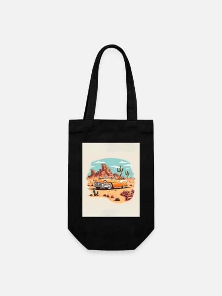 VOITURE VINTAGE - Sac à bouteille - noir