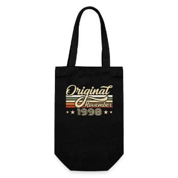 November 1998 Birthday Gift November 1998 - Gift Bag for Bottles - black - Front