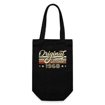 December 1968 - Birthday Gift December 1968 - Gift Bag for Bottles - black - Front