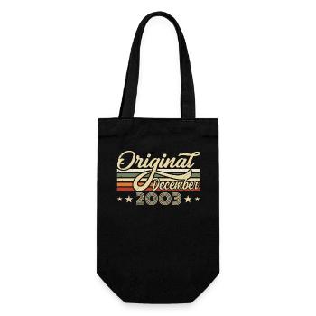 December 2003 - Birthday present December 2003 - Gift Bag for Bottles - black - Front