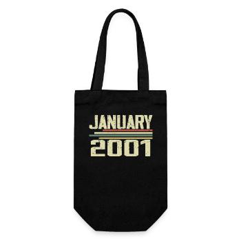 January 2001 - Birthday Gift January 2001 - Gift Bag for Bottles - black - Front