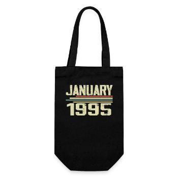 January 1995 - Birthday present January 1995 - Gift Bag for Bottles - black - Front