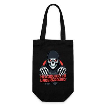 Gangster Skull - Geschenkbeutel für Flaschen - Schwarz - Vorne