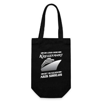 A life without a cruise is possible but pointless - Gift Bag for Bottles - black - Front