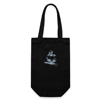 Schweißer Design Schweißen - Geschenkbeutel für Flaschen - Schwarz - Vorne