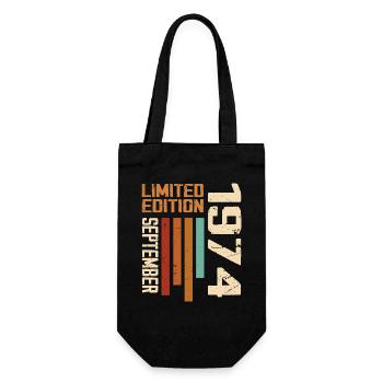 Septembre 1974 Original Idée Cadeau Anniversaire - Sac à bouteille - noir - Devant