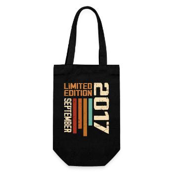 September 2017 Original Birthday Gift Idea - Gift Bag for Bottles - black - Front