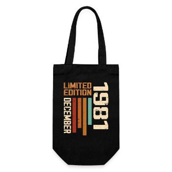 Dezember 1981 - 1981 Dezember - Geschenkbeutel für Flaschen - Schwarz - Vorne