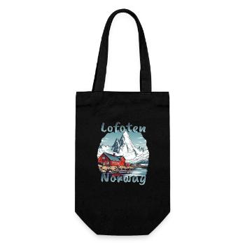 Lofoten Norway Natural Paradise - Gift Bag for Bottles - black - Front